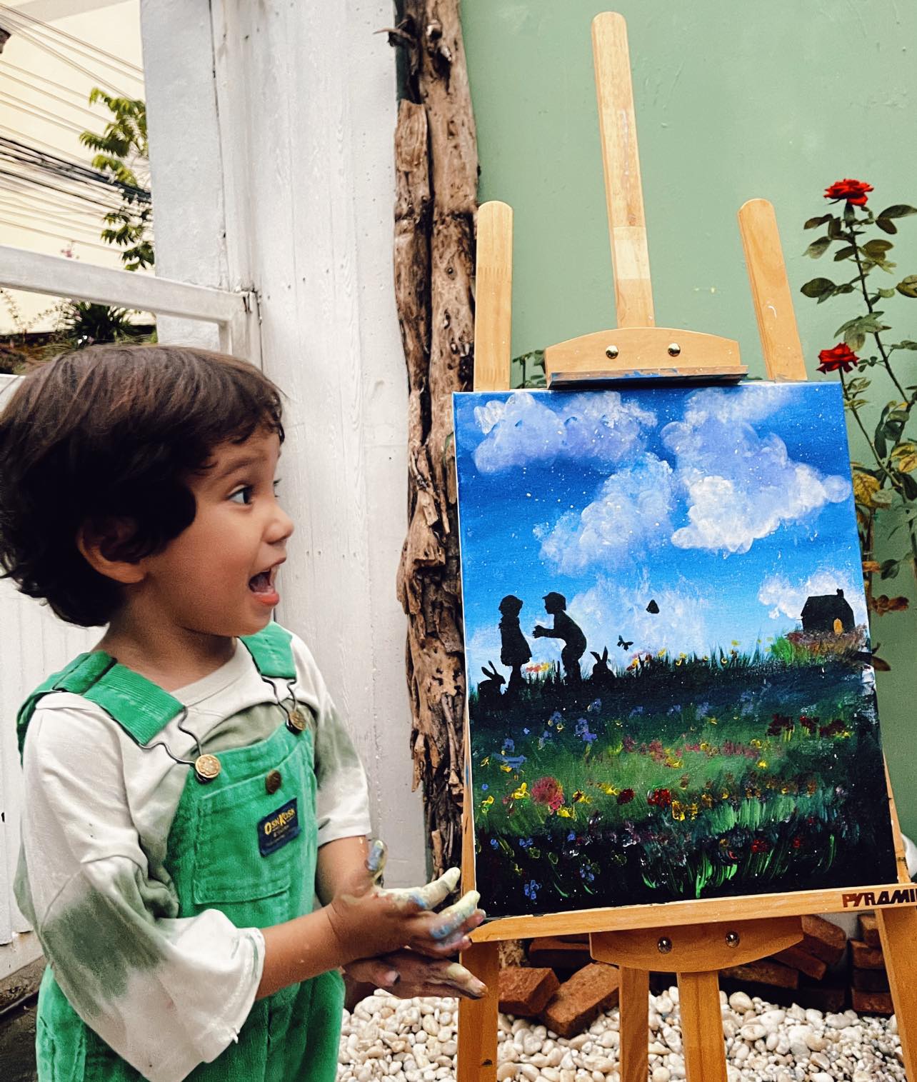 Garden_Of_Wonders _Painting_of_Gandhi_'Dek Homeschool'_กานติเด็กโฮมสคูล