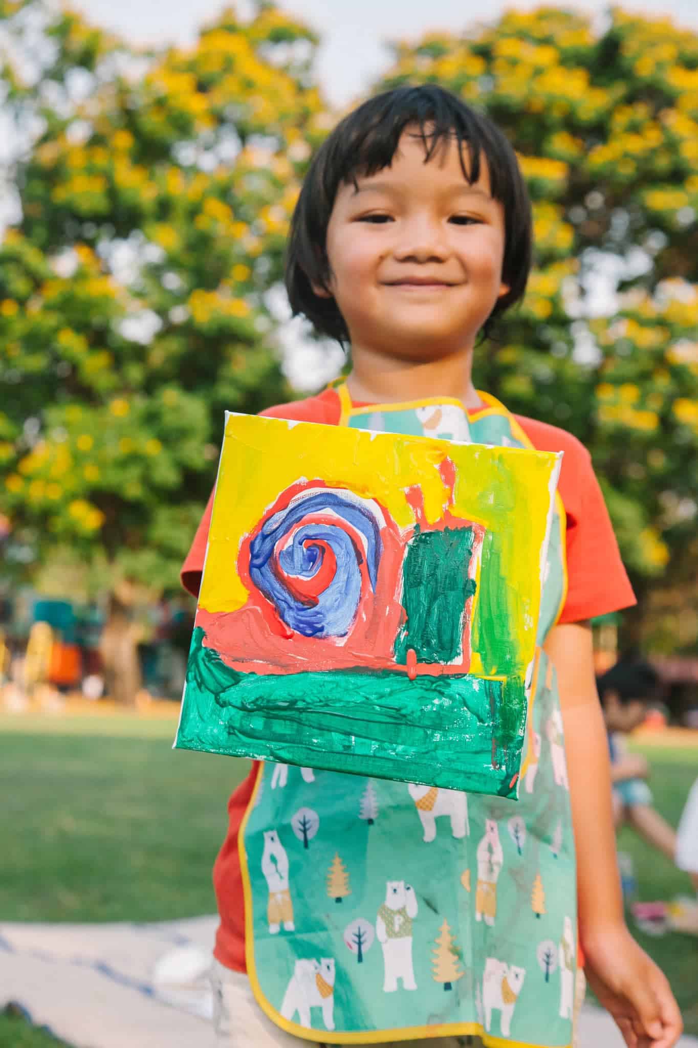 ผลงานศิลปะของเด็กๆ Firefly Forest School - โรงเรียนหิ่งห้อย ในสัปดาห์ของ “Garden...